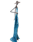Bronze 55 cm bleu n°9 Bronzes d'Afrique