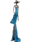 Bronze 55 cm bleu n°9 Bronzes d'Afrique