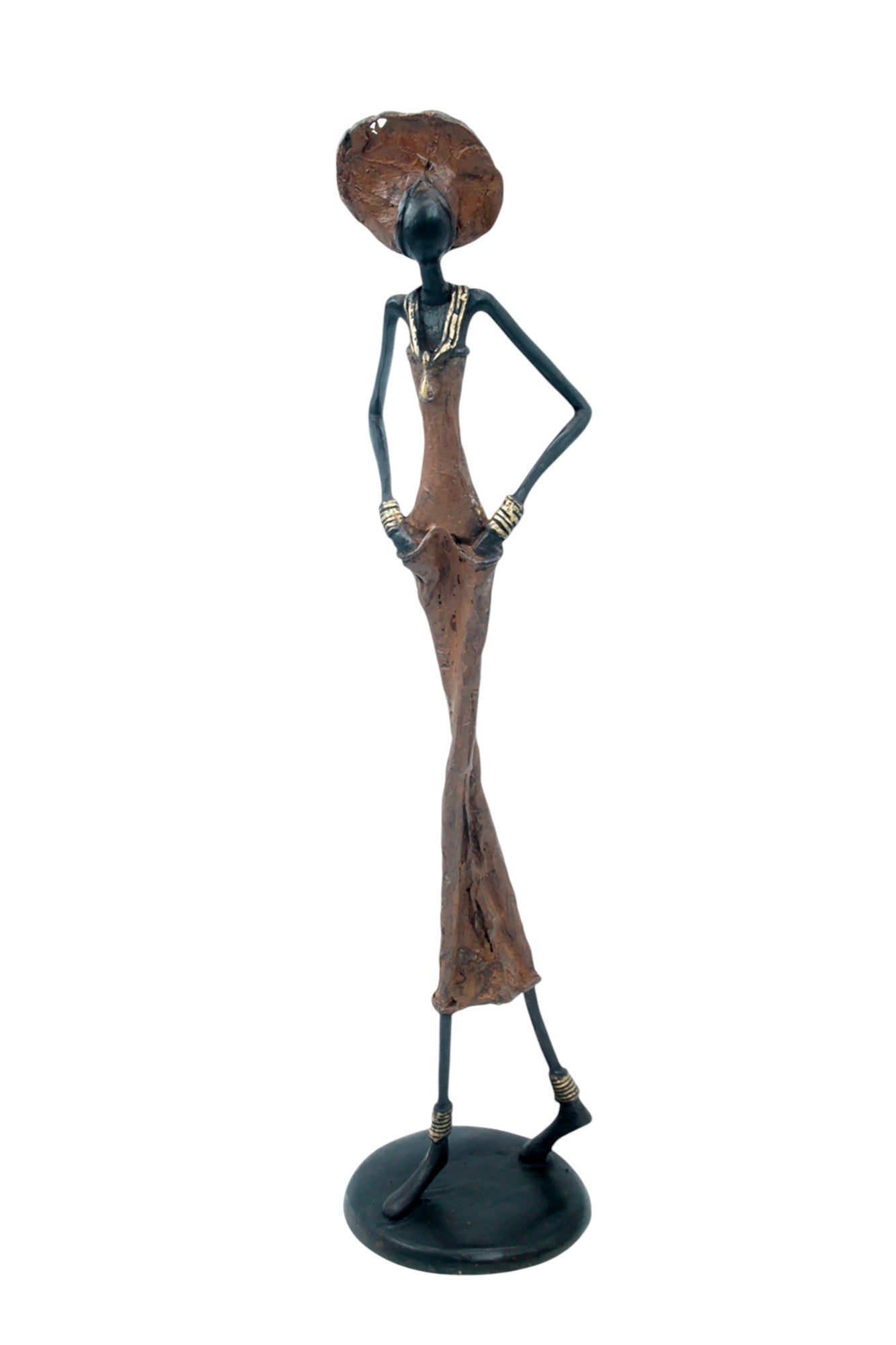 Bronze 55 cm marron n°9 Bronzes d'Afrique