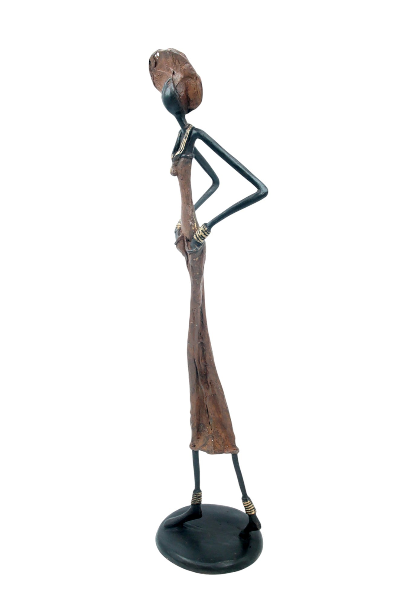 Bronze 55 cm marron n°9 Bronzes d'Afrique