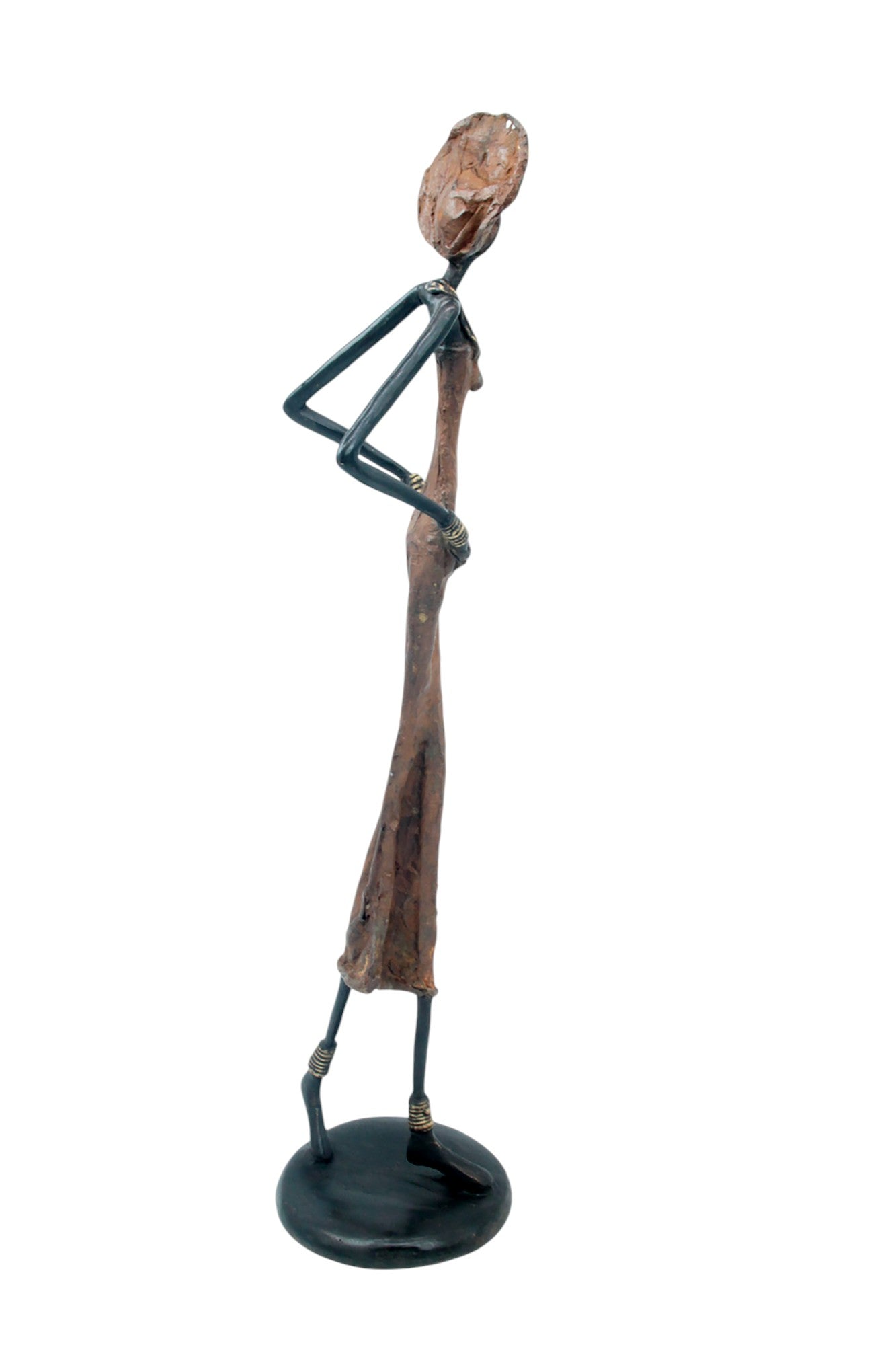 Bronze 55 cm marron n°9 Bronzes d'Afrique