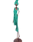 Bronze 55 cm vert n°8 Bronzes d'Afrique