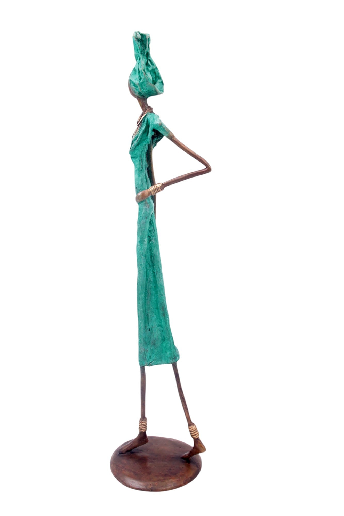 Bronze 55 cm vert n°8 Bronzes d'Afrique