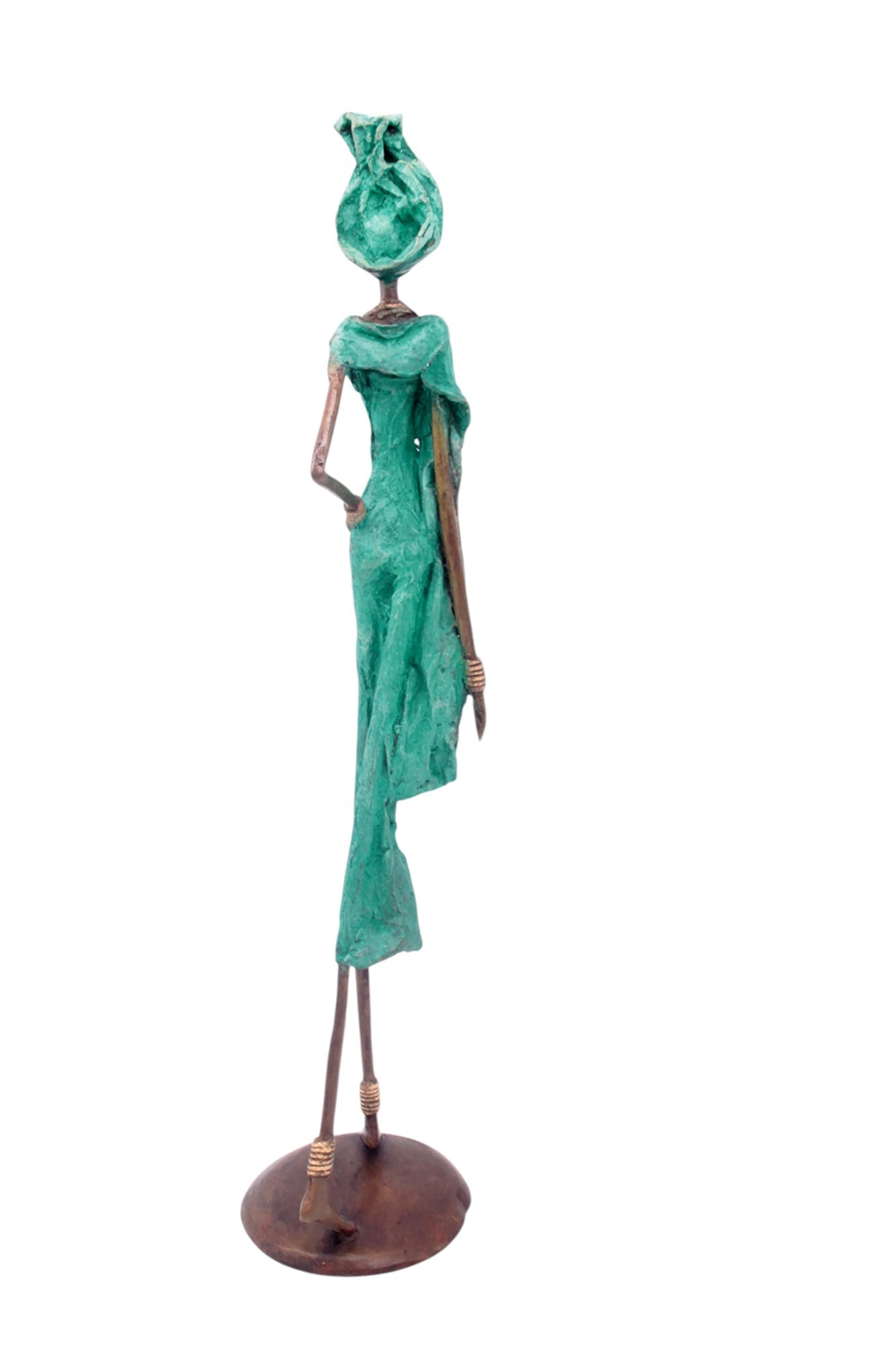 Bronze 55 cm vert n°8 Bronzes d'Afrique