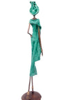 Bronze 55 cm vert n°8 Bronzes d'Afrique