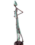 Bronze 55 cm turquoise n°5 Bronzes d'Afrique