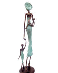 Bronze 55 cm turquoise n°5 Bronzes d'Afrique