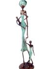 Bronze 55 cm turquoise n°5 Bronzes d'Afrique