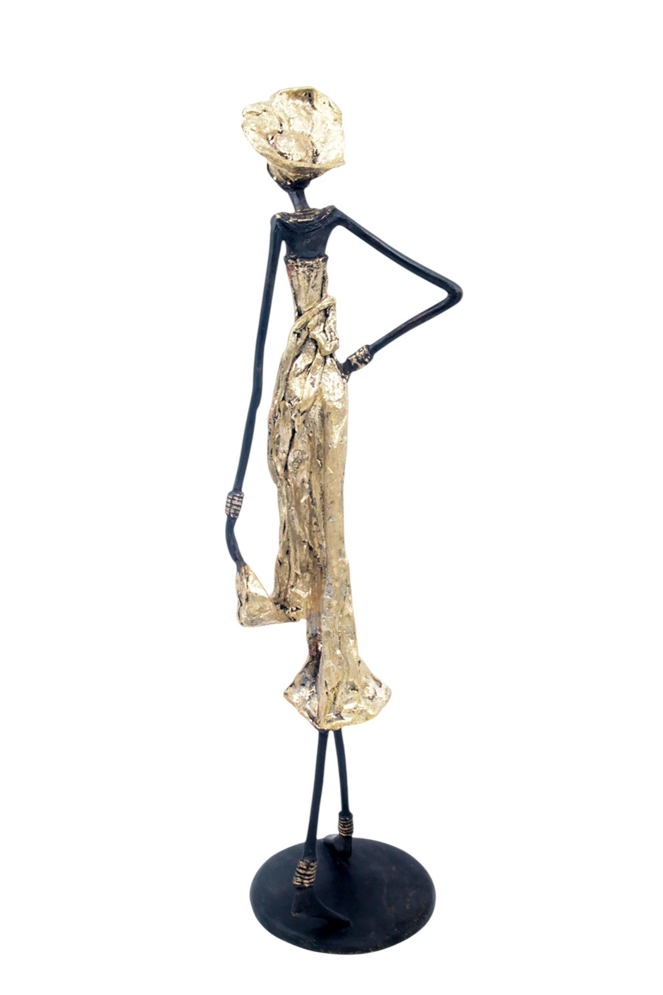 Bronze 55 cm doré n°7 Bronzes d'Afrique