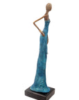 Bronze Issouf sans socle 55 cm bleu n°3 Bronzes d'Afrique