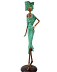 Bronze Issouf 70 cm vert n°2 Bronzes d'Afrique