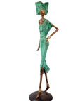 Bronze Issouf 70 cm vert n°2 Bronzes d'Afrique