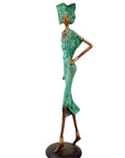 Bronze Issouf 70 cm vert n°2 Bronzes d'Afrique