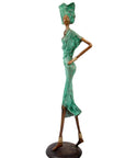 Bronze Issouf 70 cm vert n°2 Bronzes d'Afrique