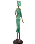 Bronze Issouf 70 cm vert n°2 Bronzes d'Afrique