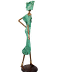 Bronze Issouf 70 cm vert n°2 Bronzes d'Afrique