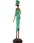 Bronze Issouf 70 cm vert n°2 Bronzes d'Afrique