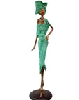 Bronze Issouf 70 cm vert n°2 Bronzes d'Afrique