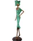 Bronze Issouf 70 cm vert n°2 Bronzes d'Afrique