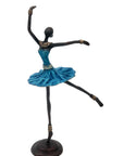 Ballerine 25 cm bleu n°1 Bronzes d'Afrique
