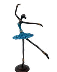 Ballerine 25 cm bleu n°1 Bronzes d'Afrique