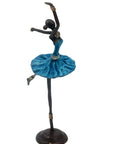 Ballerine 25 cm bleu n°1 Bronzes d'Afrique