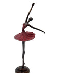 Ballerine 25 cm rouge n°4 Bronzes d'Afrique
