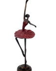 Ballerine 25 cm rouge n°4 Bronzes d'Afrique