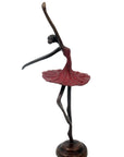 Ballerine 25 cm rouge n°4 Bronzes d'Afrique