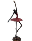 Ballerine 25 cm rouge n°4 Bronzes d'Afrique