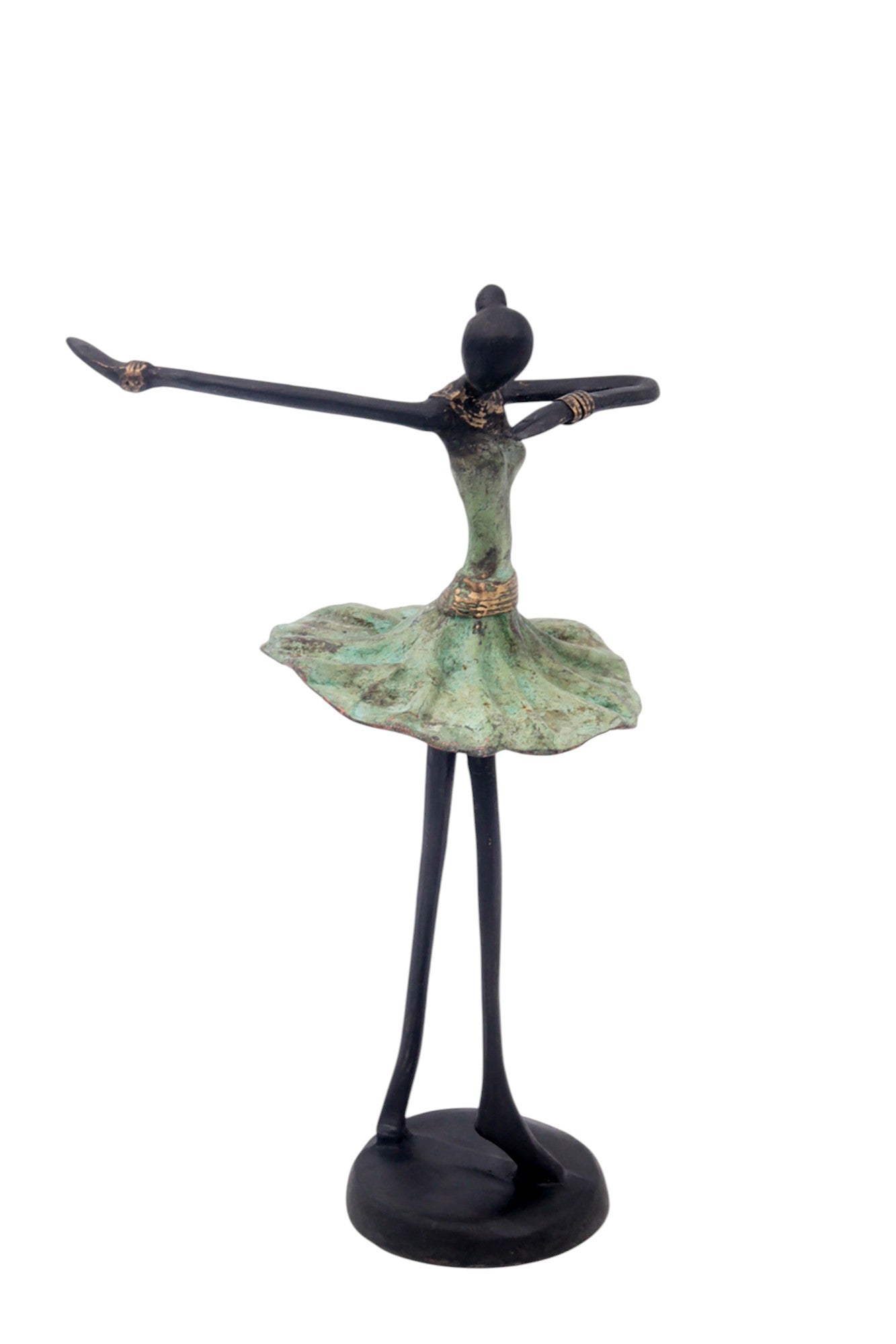 Ballerine 25 cm vert n°4 Bronzes d'Afrique