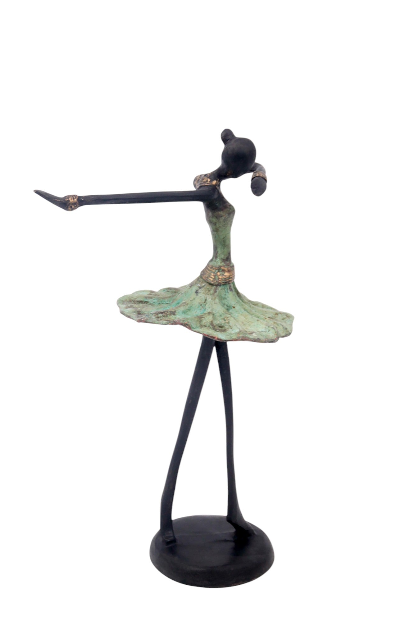 Ballerine 25 cm vert n°4 Bronzes d'Afrique