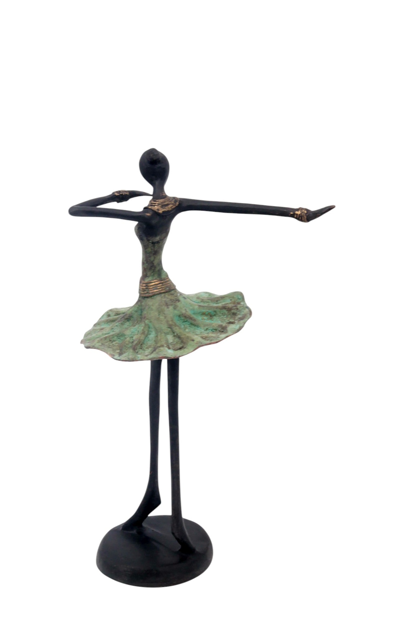 Ballerine 25 cm vert n°4 Bronzes d'Afrique