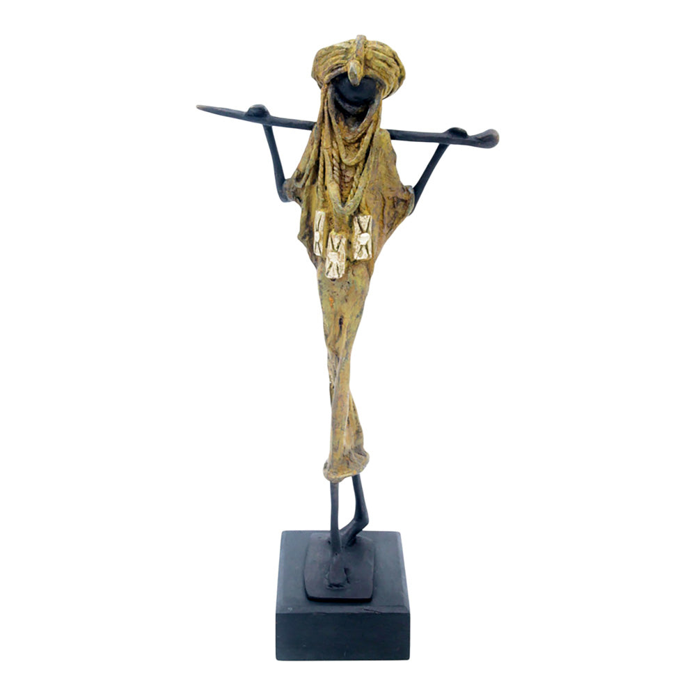 Touareg 35 cm vert n°1 Bronzes d'Afrique