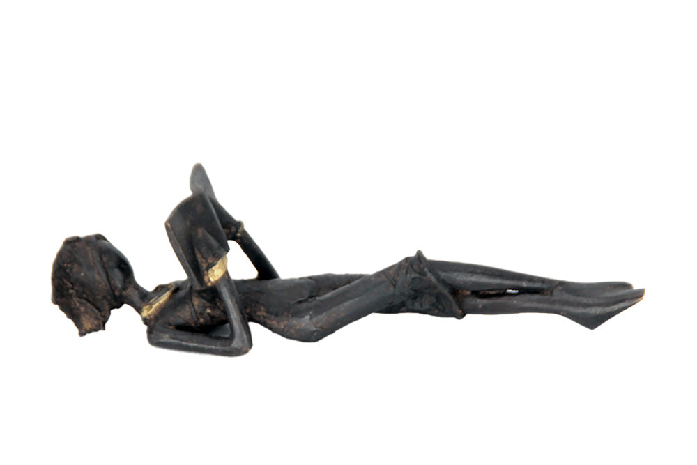 Bronze allongé 20 cm noir n°9 Bronzes d'Afrique