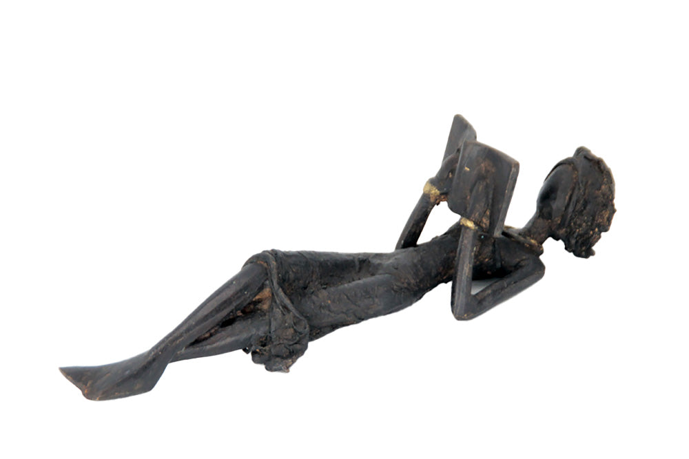 Bronze allongé 20 cm noir n°9 Bronzes d'Afrique