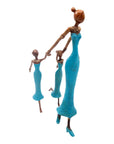 Bronze Mohamadi Dermé 40 cm bleu n°1 Bronzes d'Afrique