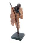 Bronze Feuille simple 45 cm marron n°1 Bronzes d'Afrique