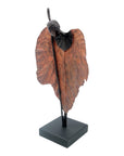 Bronze Feuille simple 45 cm marron n°4 Bronzes d'Afrique