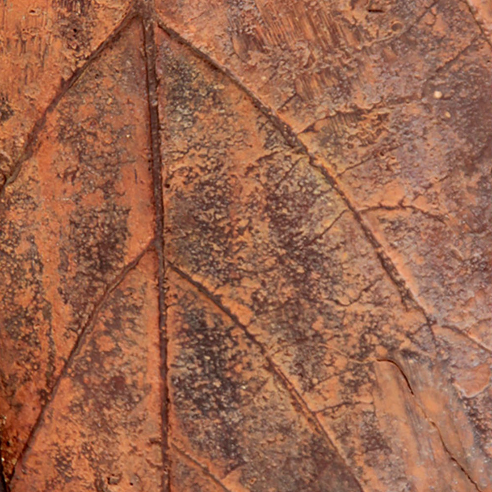Bronze Feuille simple 45 cm marron n°4 Bronzes d'Afrique