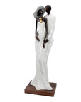 Bronze Issouf couple 55 cm blanc n°1 Bronzes d'Afrique