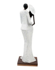 Bronze Issouf couple 55 cm blanc n°1 Bronzes d'Afrique