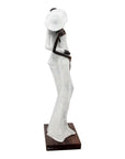Bronze Issouf couple 55 cm blanc n°1 Bronzes d'Afrique
