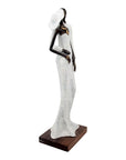 Bronze Issouf couple 55 cm blanc n°1 Bronzes d'Afrique