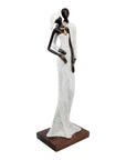 Bronze Issouf couple 55 cm blanc n°1 Bronzes d'Afrique
