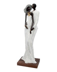 Bronze Issouf couple 55 cm blanc n°1 Bronzes d'Afrique
