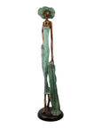 Bronze Issouf 80 cm vert n°3 Bronzes d'Afrique