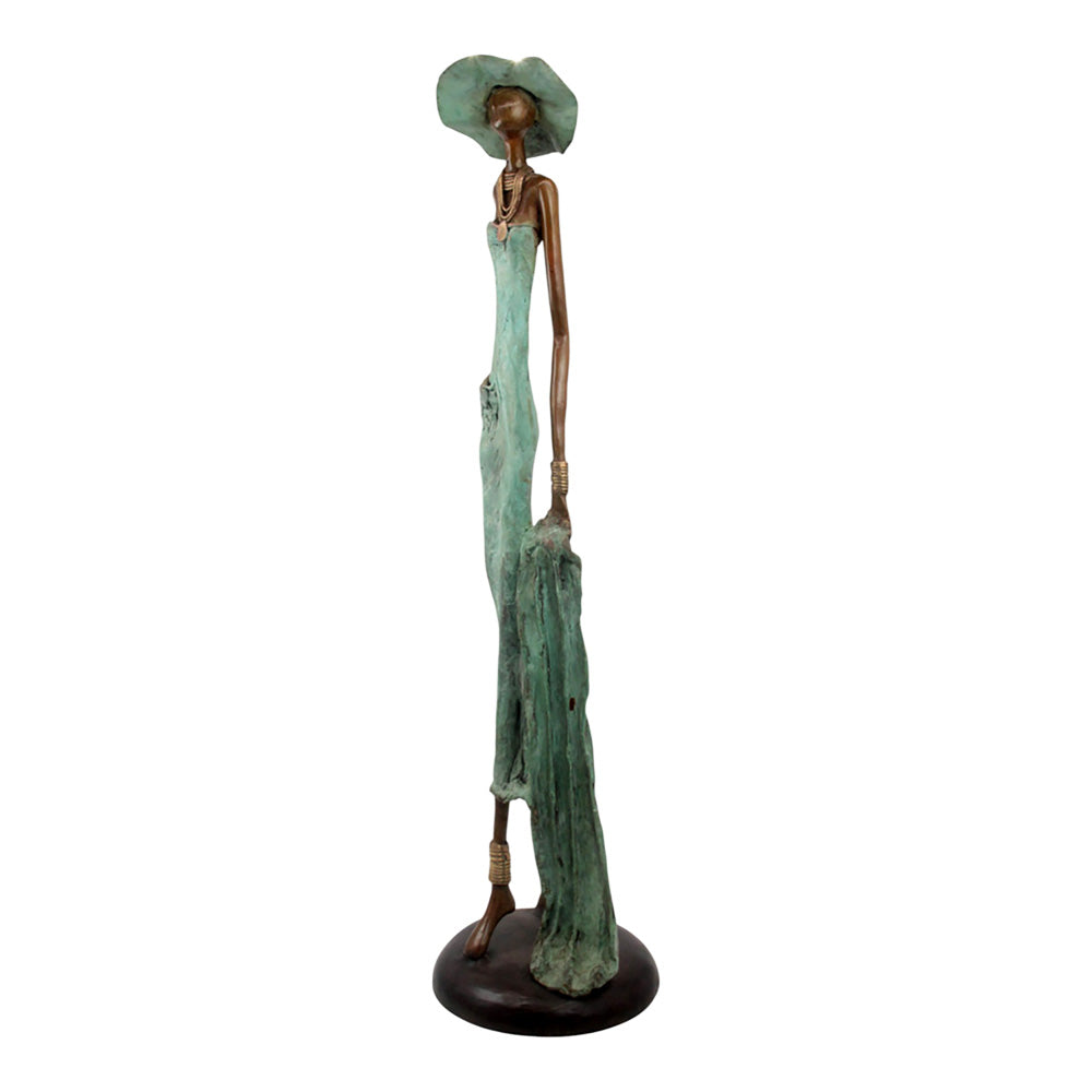 Bronze Issouf 80 cm vert n°3 Bronzes d'Afrique