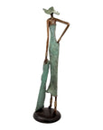 Bronze Issouf 80 cm vert n°3 Bronzes d'Afrique