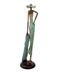Bronze Issouf 80 cm vert n°3 Bronzes d'Afrique